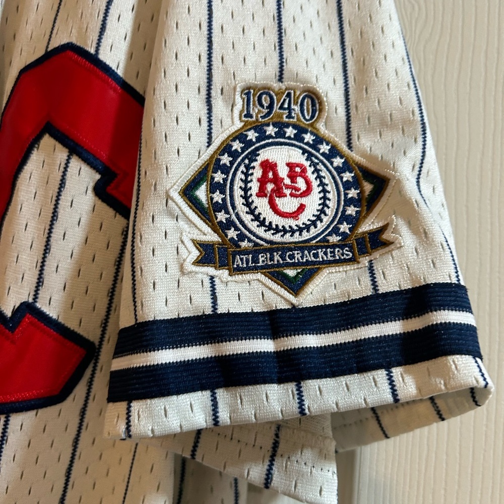 Men's Baseball Jersey - White and Red - Picture 3 of 6